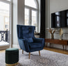 Moderner Sessel Einsitzer Arti 1F mit Holzfüßen für Wohnzimmer
