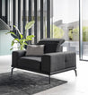 Sessel Einsitzer Torrense 1F mit Metallfüßen für Wohnzimmer