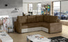 Couch Garnitur Sofa Sofagarnitur CORONA L Schlaffunktion Wohnlandschaft