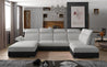 Evanell Couchgarnitur U Form Sofa mit Schlaffunktion und Bettkasten Couch Wohnlandschaft Polstergarnitur NEU