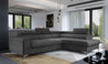Couch Garnitur Sofa Sofagarnitur Laurence mit Schlaffunktion Bettkasten 40 Stoff und Farbvarianten, Wohnlandschaft