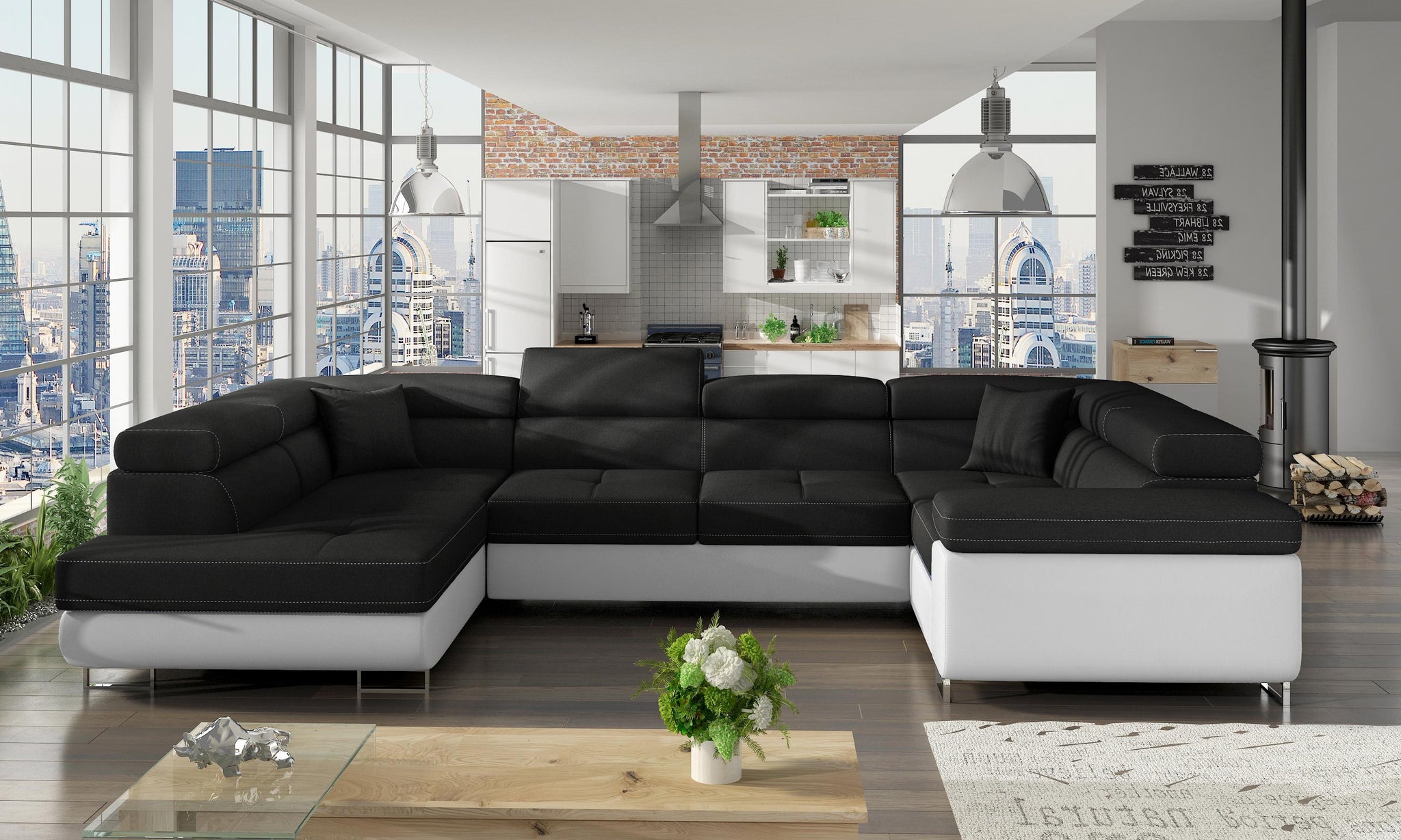 Letto Couchgarnitur Schlaffunktion Bettkasten Sofa Couch Wohnlandschaf – Wohnideebilder