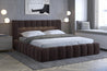 Polsterbett Lamica Bett Doppelbett mit Matratze Lattenrost mit LED, Metallrahmen Gaslift Box für Bettzeug Komplettset