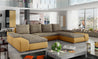 Marino Couchgarnitur Sofa in U Form mit Schlaffunktion und Betkasten Wohnlandschaft
