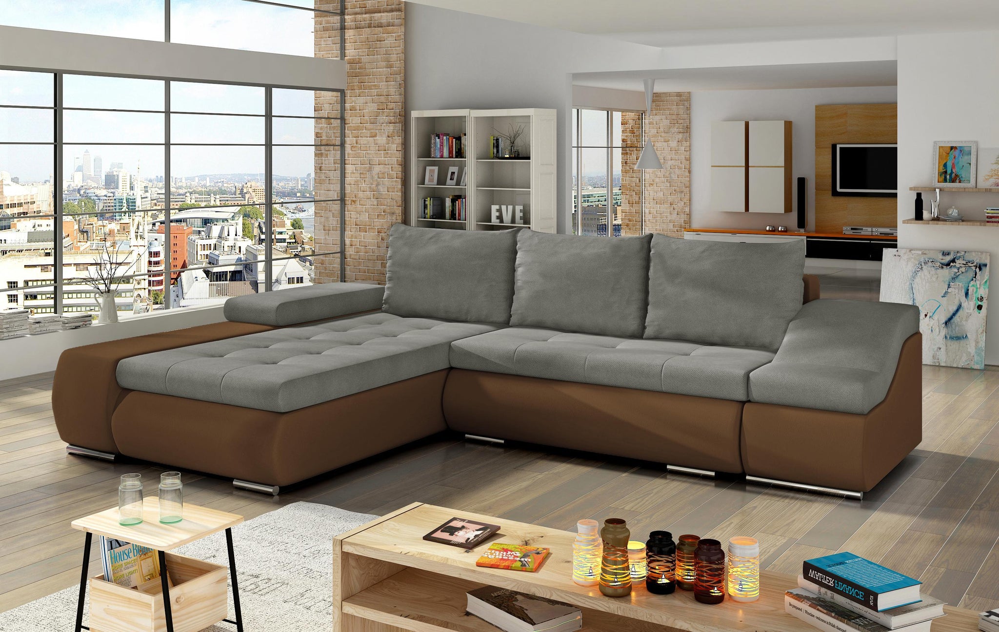 Ontario Couch Garnitur Sofa Sofagarnitur Schlaffunktion Wohnlandschaft – Wohnideebilder