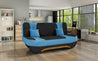 Sofa Couch EVA 2 mit Schlaffunktion und Bettkasten Federkern.