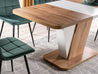 Esstisch Tisch Crocus ausziehbar Tischplatte Farbe eiche wotan/ weiss matt