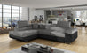 Couch Garnitur Sofa Sofagarnitur ANTON L Schlaffunktion Wohnlandschaft NEU