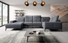Neviro Couchgarnitur U Form Sofa Couch Wohnlandschaft Polsterecke