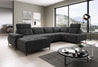 Couchgarnitur Focus XL U Sofa auch in Naturleder auf Anfrage lieferbar, verstellbare Kopfstützen, Couch Wohnlandschaft Polstergarnitur NEU