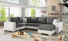 Marco Couchgarnitur U mit Schlaffunktion und 2x Bettkasten Couch Sofa Wohnlandschaft