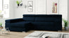 Couch Garnitur Sofa Sofagarnitur Paulo mit Schlaffunktion und Bettkasten , höhen verstellbare Kopfstützen, Wohnlandschaft